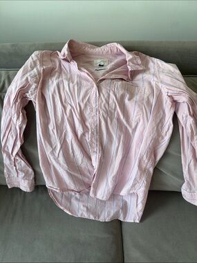 Universal Thread Pink and Blue Stripe Button-Down Shirt